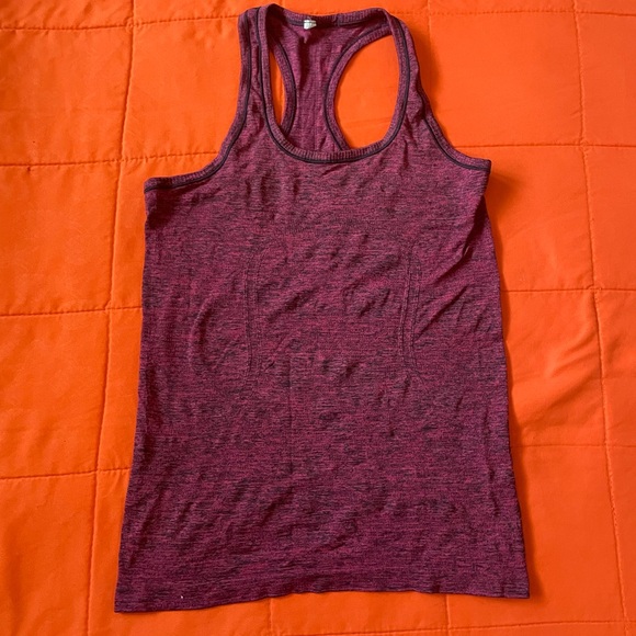 Lululemon Swiftly Tech Racerback Tank Womens 8 Purple Heathered Seamless Yoga - Picture 1 of 6